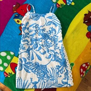 Lilly Pulitzer Blue and White Kids Dress